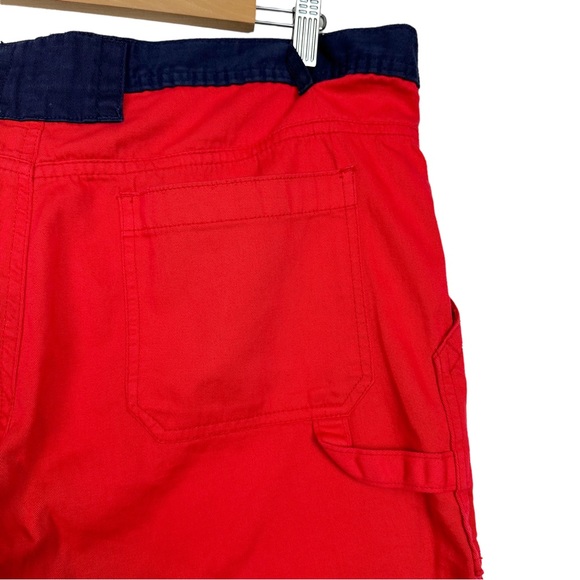 Prpgnda Vintage 90’s Play To Live Red Cotton Cargo Shorts 34 - Picture 5 of 9
